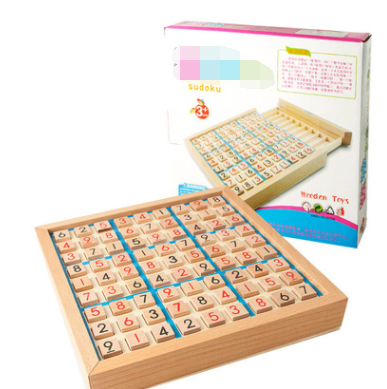 Wooden Sudoku Game for Adults and Kids Educational Toy