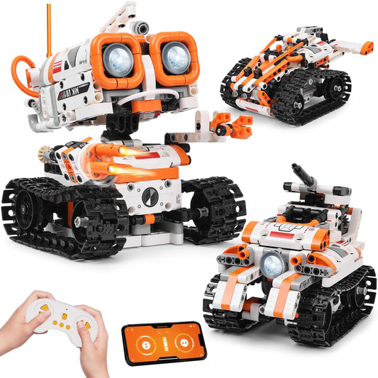 Kyanio STEM Robotics Kits for Kids Ages 8-12 8-14 Year Old 3 in 1 Remote/APP/Voice Control & Programming Robot Building Set Toy Coding Science Projects Birthday Gift Ideas for 8 9 10 11 12+ Boys