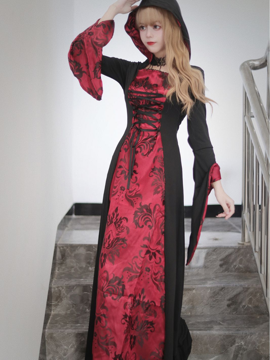 Halloween Sorcerer Velvet Cloak