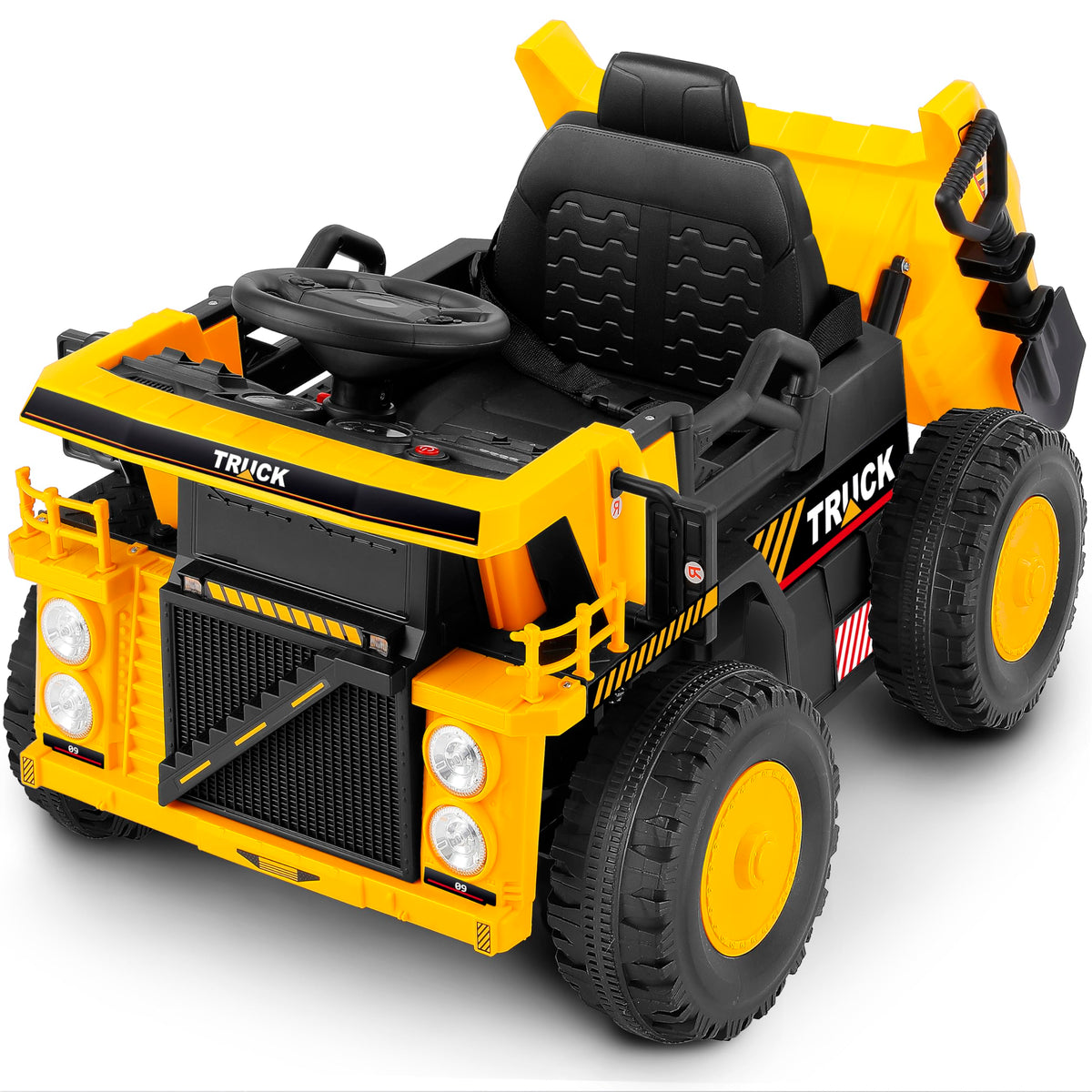 ELEMARA Kids' Electric Dump Truck with Shovel and Remote - 12V