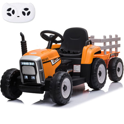 TotsTractor 12V 7Ah Electric Ride-On with Trailer