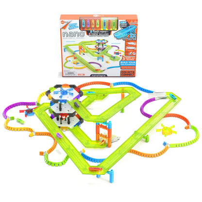 HEXBUG Nanotopia Sensory Toys for Kids & Cats with Over 130 Pieces & 7 Nano Bugs STEM Kits & Mini Robot Toy for Kids Ages 3 & Up Batteries Included