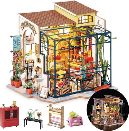 ROBOTIME Emily's DIY Flower Shop Kit