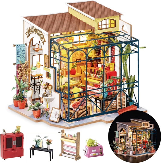 ROBOTIME Emily's DIY Flower Shop Kit