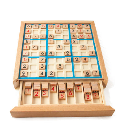 Wooden Sudoku Game for Adults and Kids Educational Toy